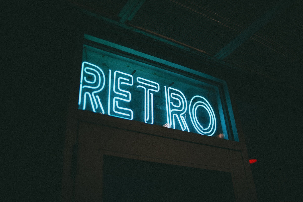 white and blue open neon light signage