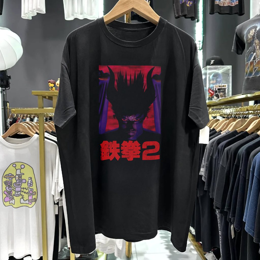 Vintage 90s Tekken 2 Promo Washed Black Graphic Graphic T-Shirt