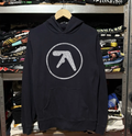 Vintage Rare Aphex Twin Circle Logo Black Hoodie