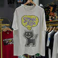 Vintage 90's Shonen Kitten Club 'Shonen Knife Cat Graphic Graphic T-Shirt' Rare Washed White Graphic T-Shirt