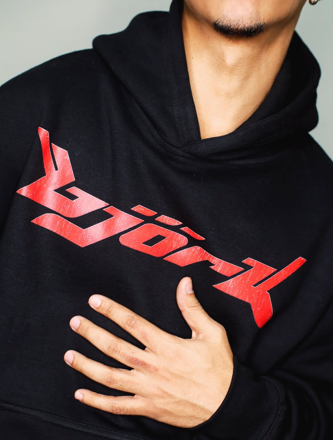 Vintage 2000S Bjork Tour Black Hoodie