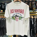 Vintage 1994 Ace Ventura When Nature Calls Promo Rare Wahsed White Graphic T-Shirt