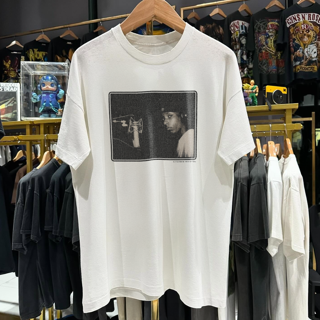 Vintage Y2K Big-L 'The Big Picture' Grail Rare Washed White Graphic T-Shirt