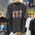 Vintage Tomb Raider Lara Croft 2001 Promo Vintage Washed Black Graphic T-Shirt