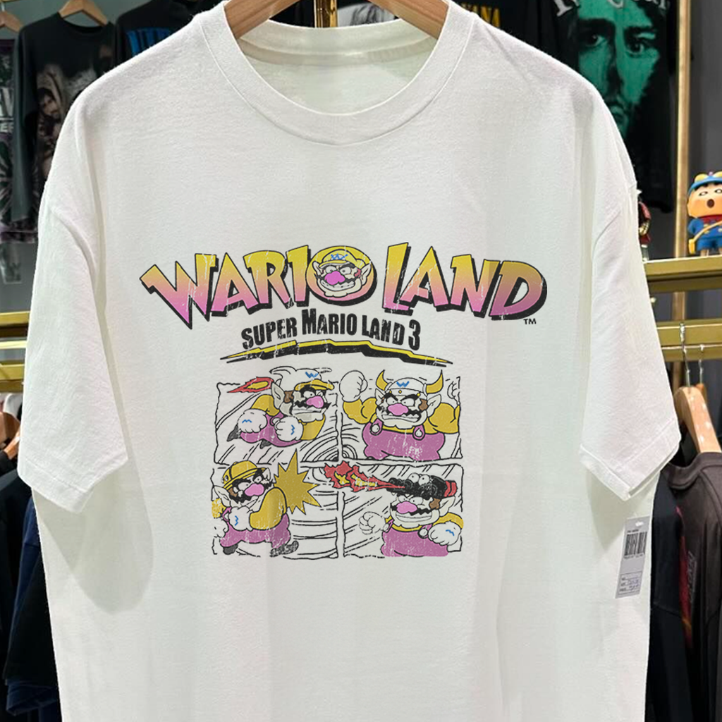 Vintage Super Warioland III White Graphic T-Shirt