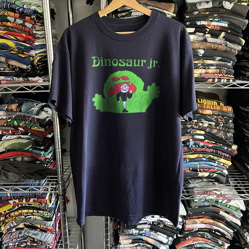 Vintage Rare Dinosaur Jr Monster Washed Navy Graphic Graphic T-Shirt