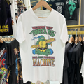 Vintage 90's Leonardo Slammin' Vintage Washed White Graphic T-Shirt