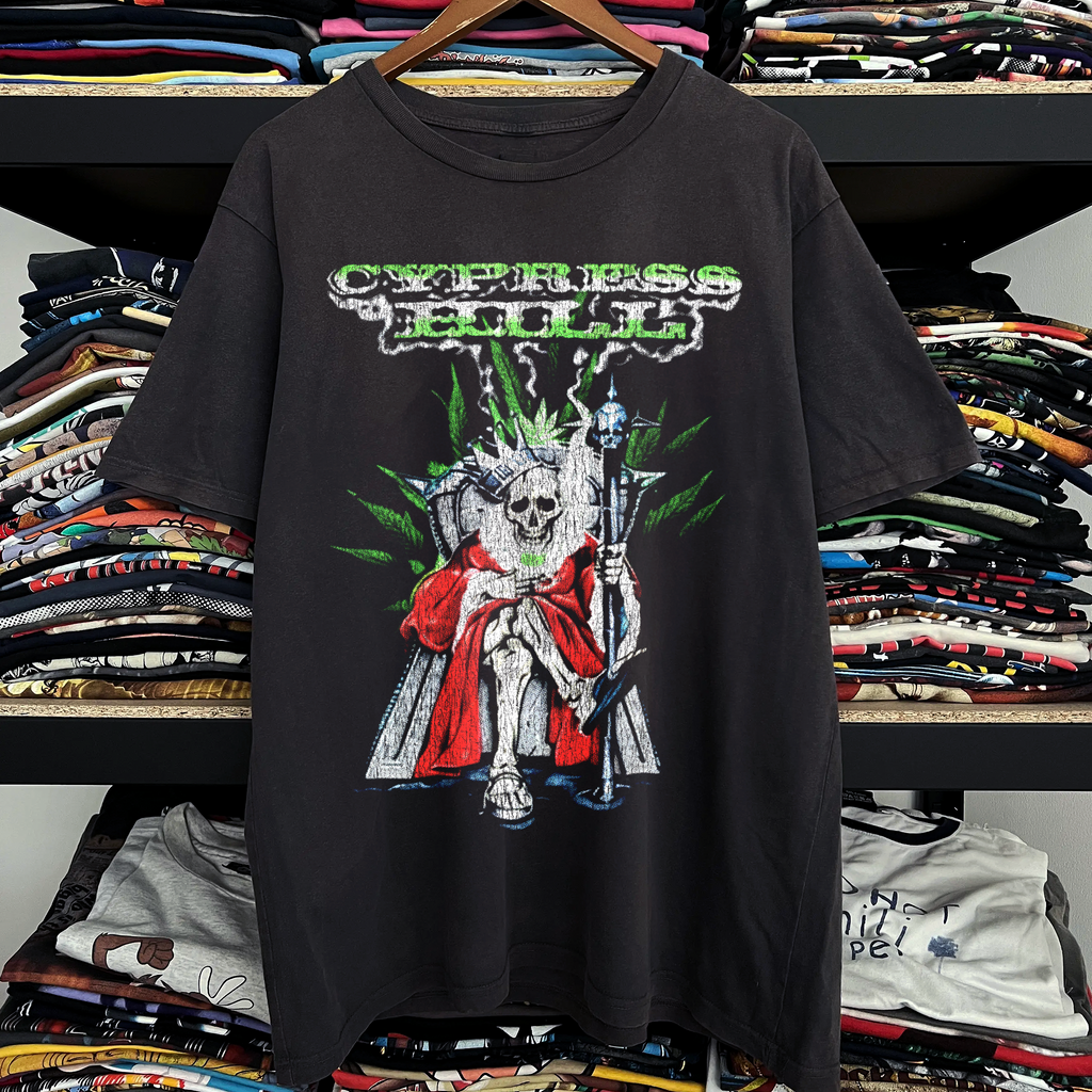 Vintage 97 Cypress Hill Washed Black Graphic Graphic T-Shirt