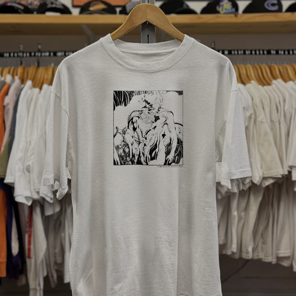 Vintage 1989 Akira Washed White Graphic Graphic T-Shirt