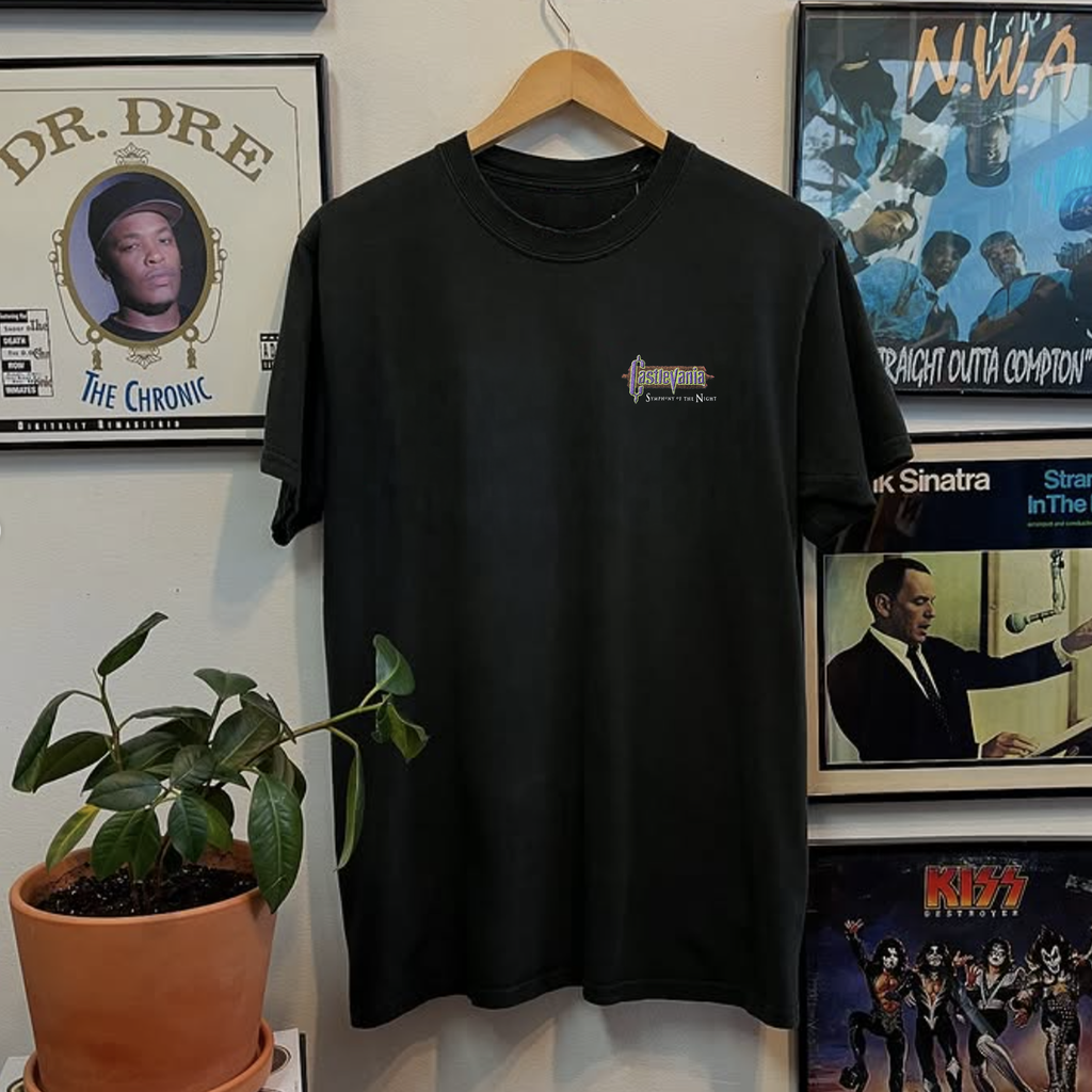 Vintage 90s Castlevania Symphony Of The Night Washed Black Graphic Graphic T-Shirt